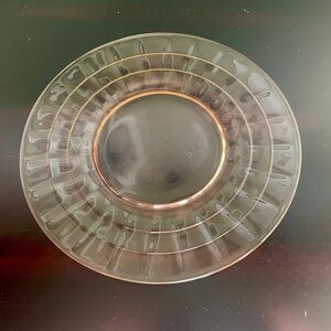 Share Anchor Hocking Pink Depression Glass Block Optic Luncheon Plate 8.25 Vtg